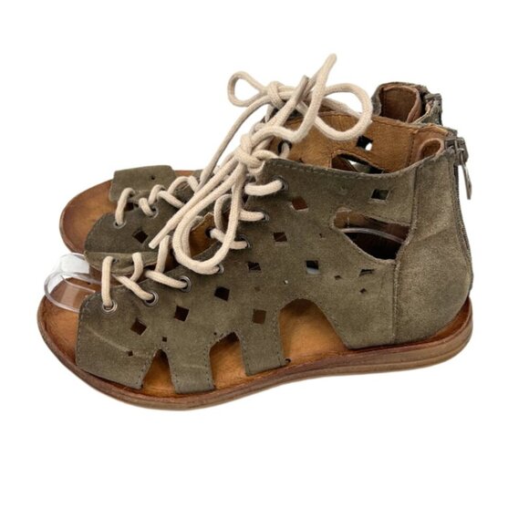 Miz Mooz Lace up Ankle Flat Sandals - Picture 1 of 5